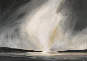 Kerrie Pe-Win, When Darkness Falls, There’s Light, acrylic on canvas, 70x100cm,  £250